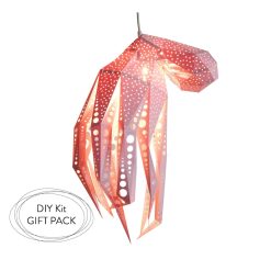 Octopus art; Low poly animal; DIY paper sculpture; 3d paper sculpture; Low poly papercraft; 3dpapercraft; 3d model papercraft; Origami lamp