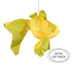 Fish DIY Papercraft Kit; Origami Lantern; Under The Sea; Kids Room Nightlight; DIY Lamp; Nursery Lampshade; Paper Lamp; Night Light For Kids