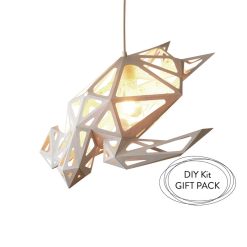 Sea Turtle lampshade; Polygonal animals; DIY paper sculpture; Geometric lamp; Kids room lighting; Nature lover gift; Polygon animals art